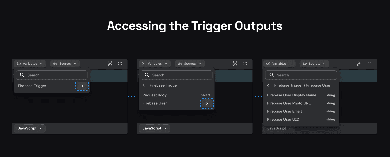 Firebase Authenticated User Trigger