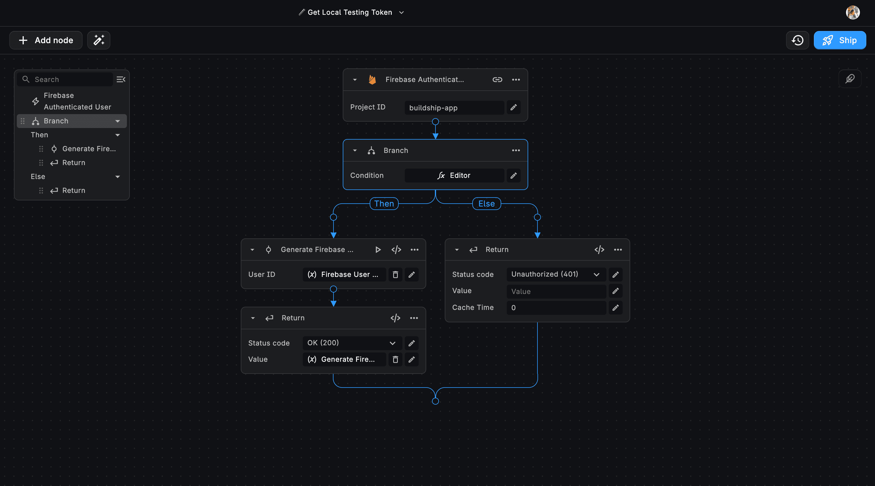 Firebase Authenticated User Trigger